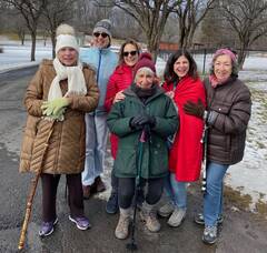 Walk in the Rosegarden in Central Park, Schenectady with Sisterhood